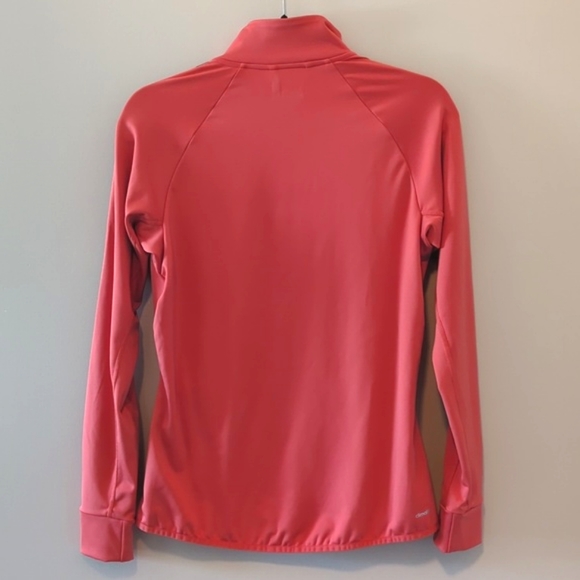 Adidas striped sleeve orange zippered track jacket small - Picture 2 of 8